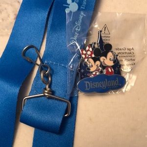 Disneyland Pin and Lanyard